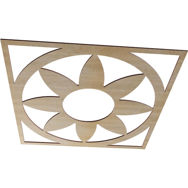 Blume Wood Fretwork Pierced Ceiling Medallion, Hickory, 30OD X 10 3/8ID X 3/8T